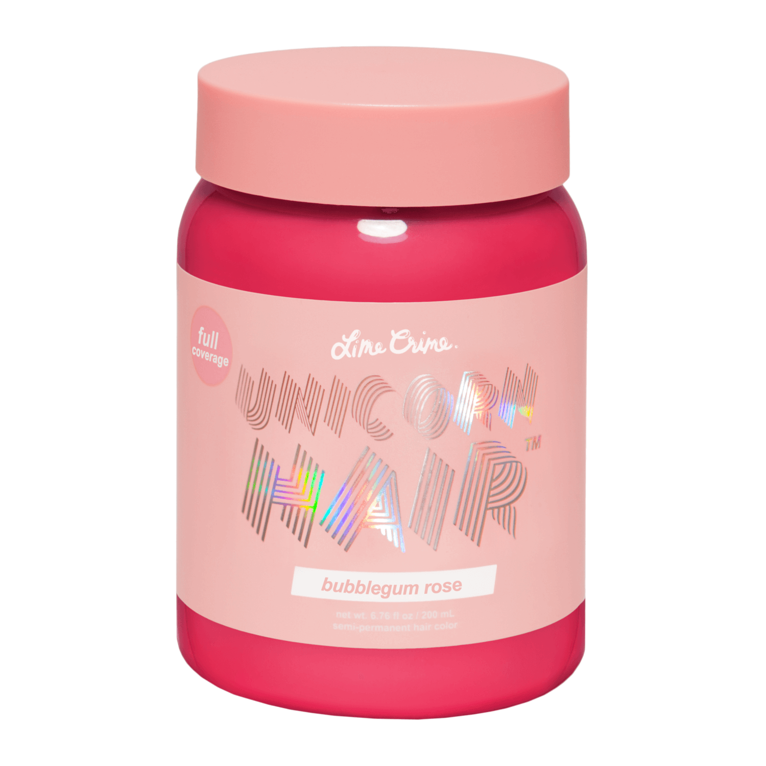 Lime Crime Bubblegum Rose Semi-Permanent Full Coverage Hair Color