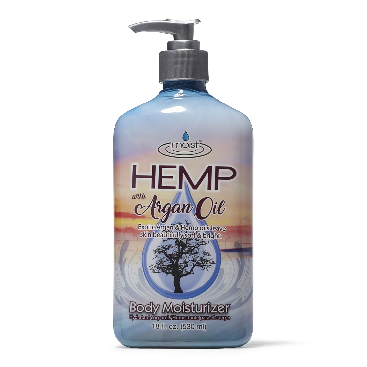 Moist Hemp Argan Oil Body Moisturizer 18 Oz