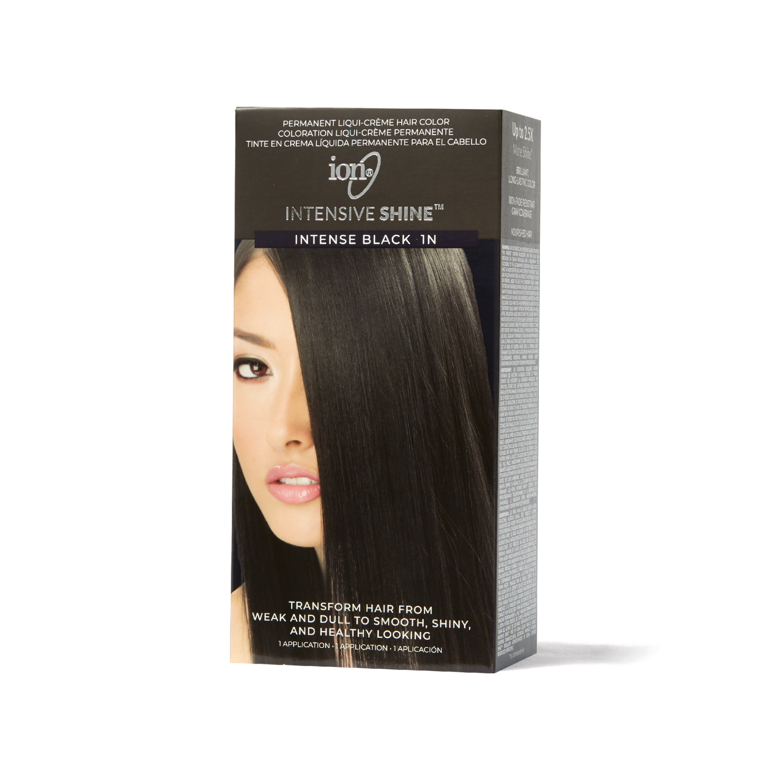 Ion Intensive Shine Hair Color Kit Intense Black 1N 2 oz