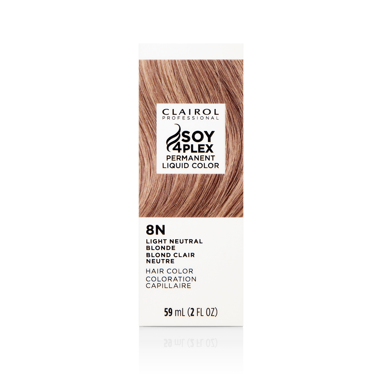 Clairol Professional 8N Light Neutral Blonde Permanent Liquid Hair Color 2 oz