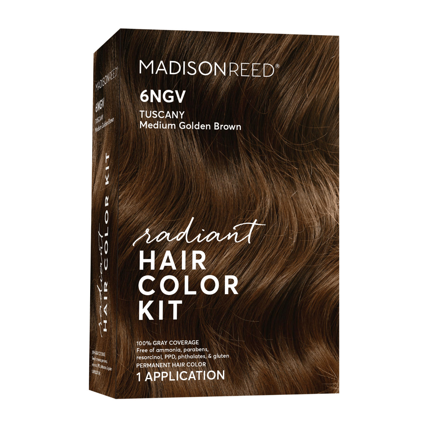 Madison Reed Radiant Cream Color Permanent Hair Color Kit 6NGV Tuscany Brown