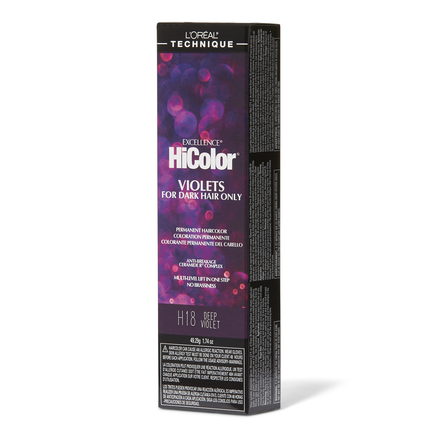 L'Oreal H18 Deep Violet Permanent Hair Color 1.74 Oz