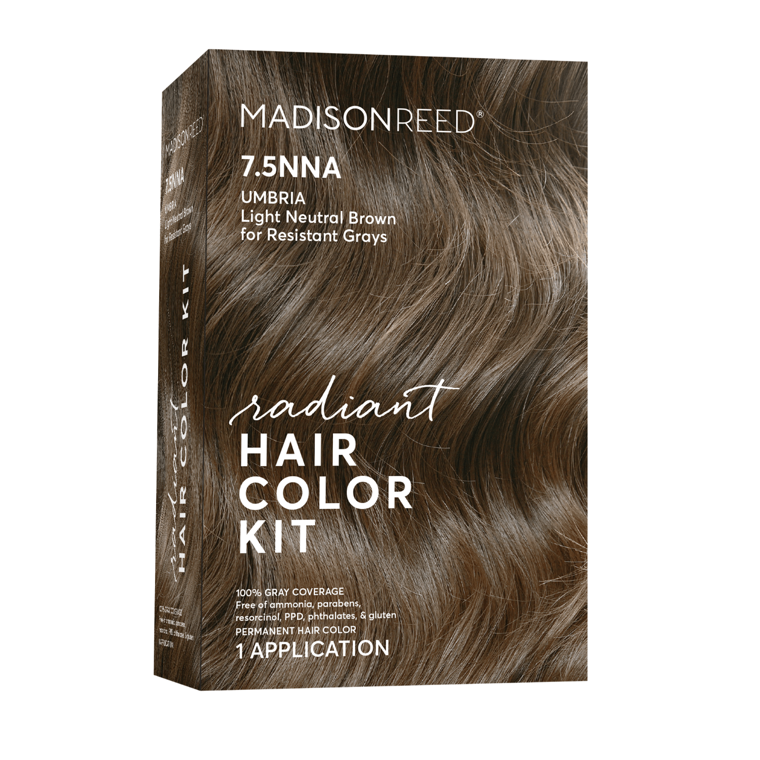 Madison Reed Radiant Cream Color Permanent Hair Color Kit 7.5NNA Umbria Light Brown