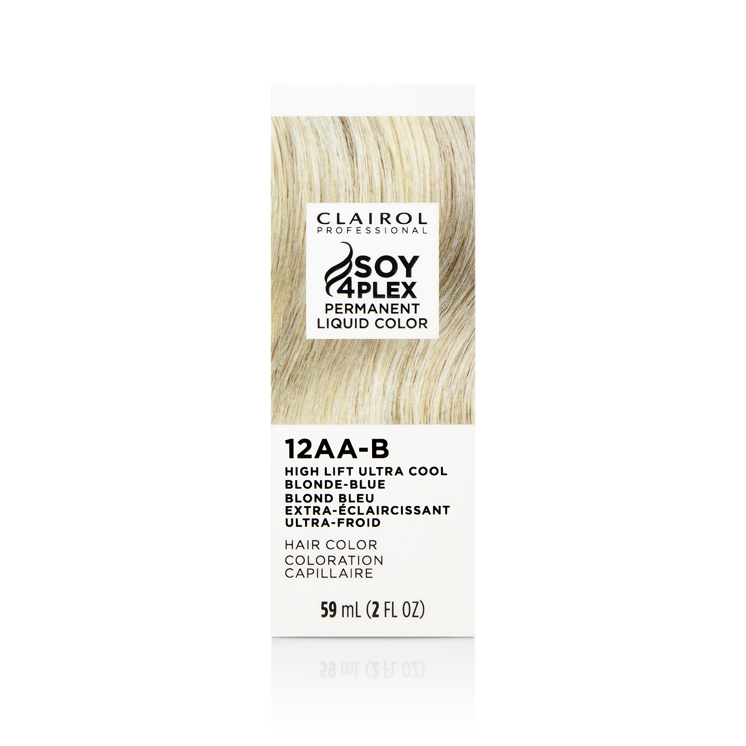 Clairol Professional 12AA-B High Lift Ultra Cool Blonde-Blue Permanent Liquid Hair Color 2 oz