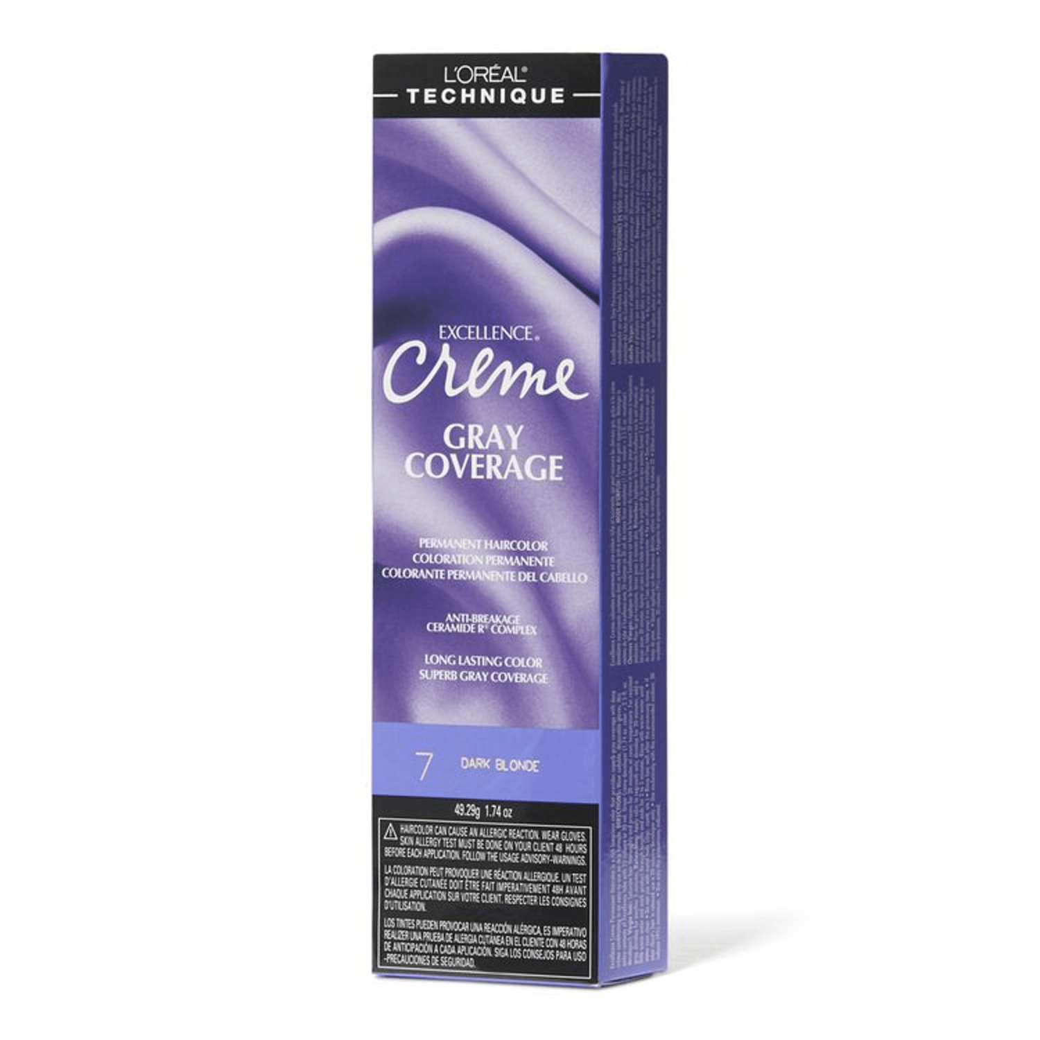 L'Oreal 7 Dark Blonde Permanent Creme Hair Color 1.74 Oz - L'Oreal