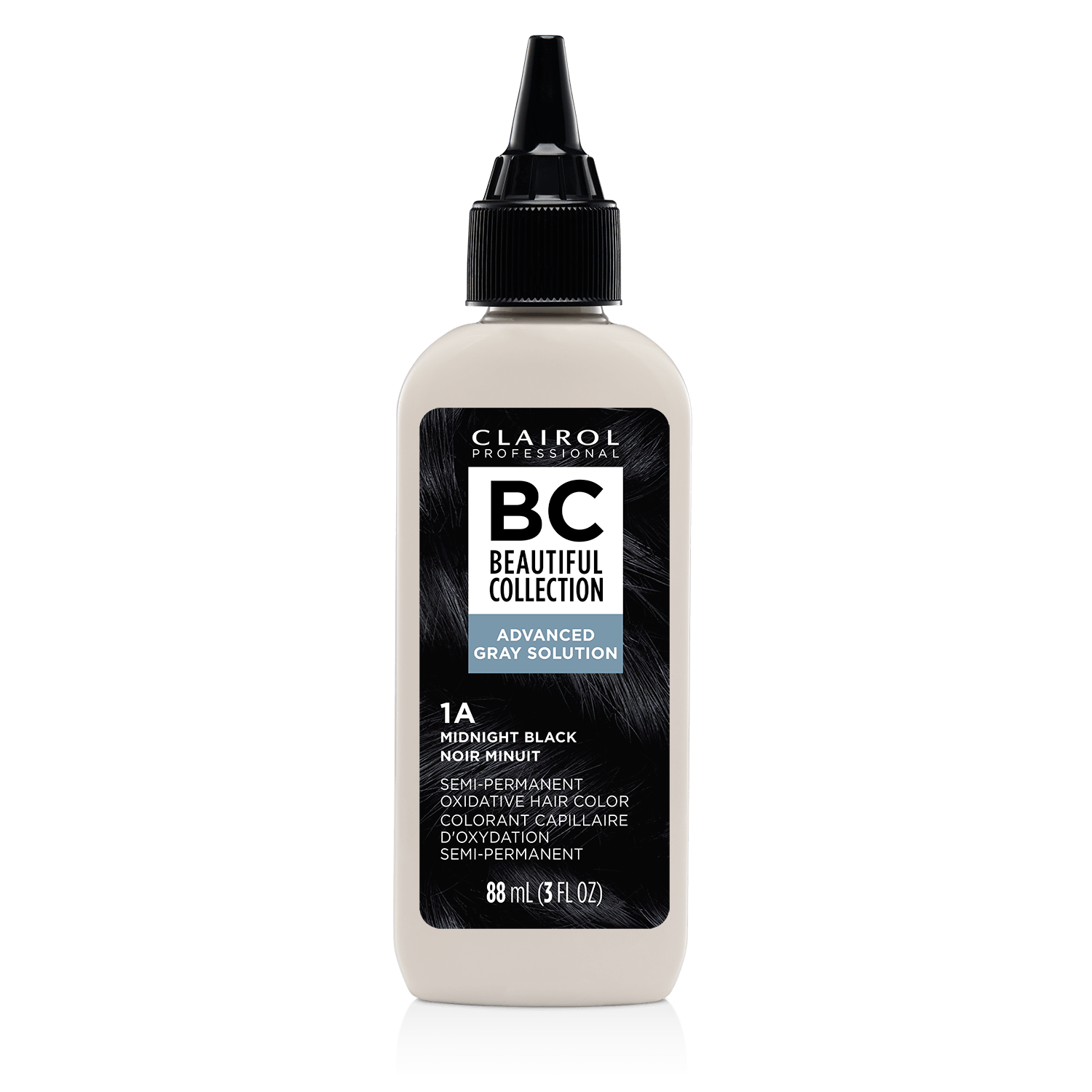 Clairol Professional 1A Midnight Black Semi Permanent Hair Color 3 oz