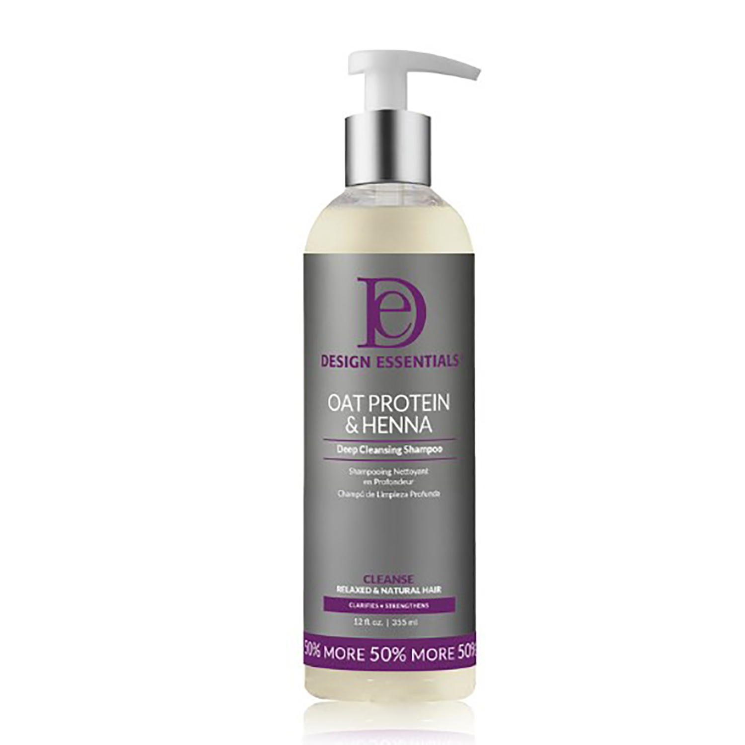 Design Essentials Oat Protein & Henna Deep Cleansing Shampoo - Design Essentials