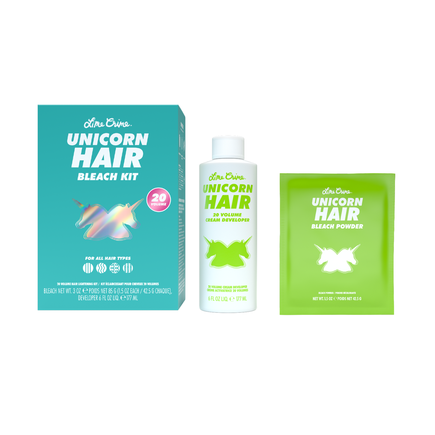 Lime Crime Bleach Party 20 Volume Lightening Kit