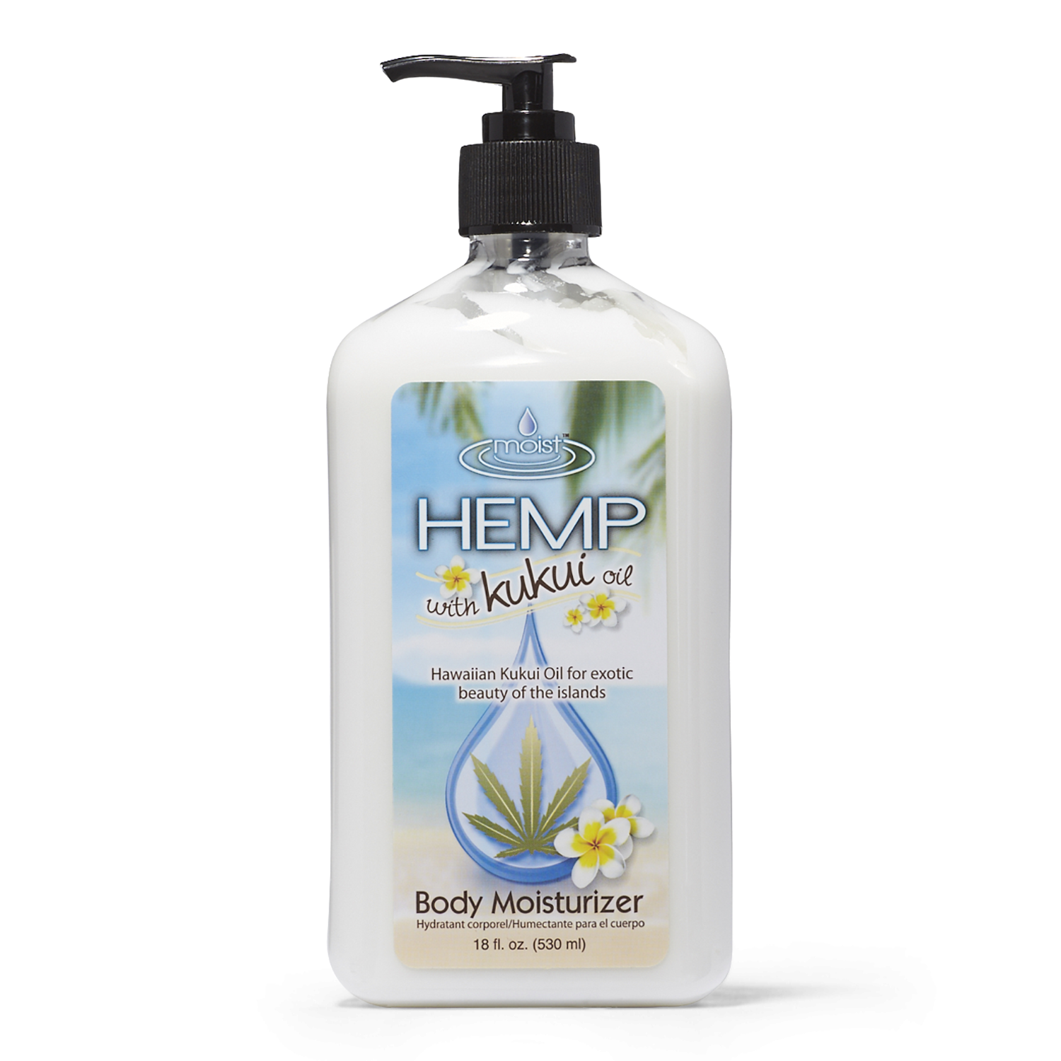 Moist Hemp Moist Hemp Kukui Oil Body Moisturizer 18 Oz