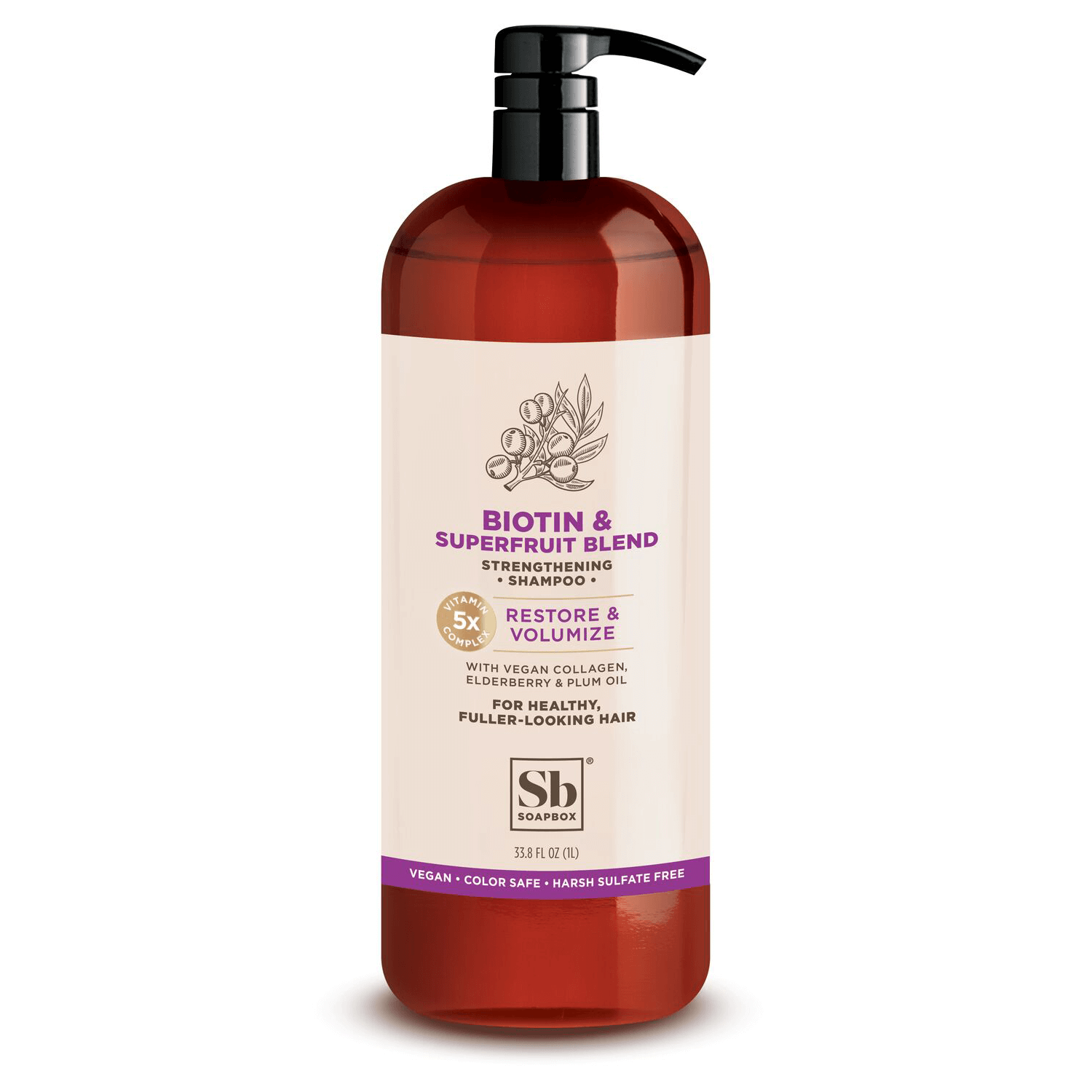 Soapbox Biotin and Superfruit Restore & Volumize Shampoo