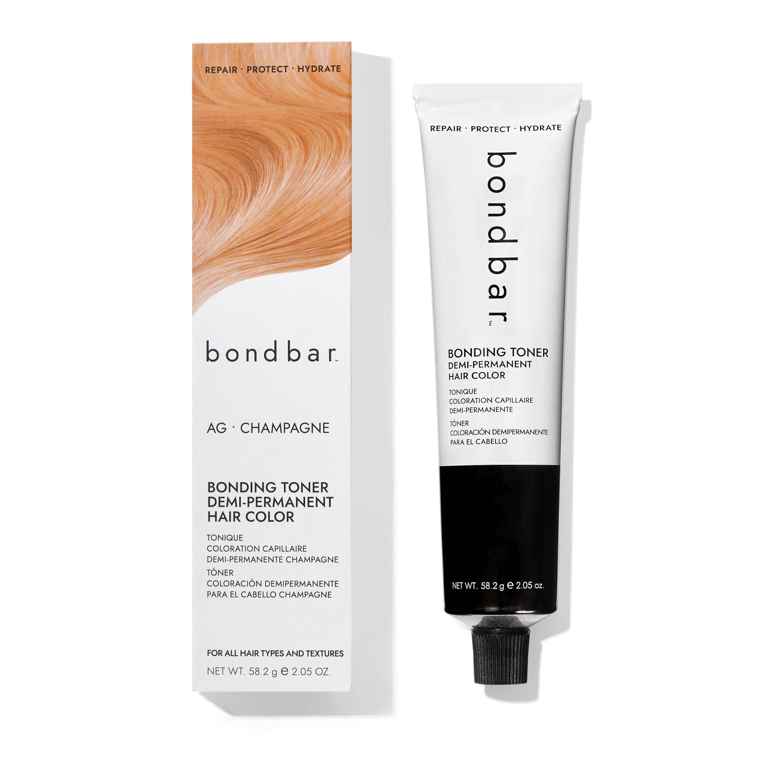 Bondbar Champagne Bonding Toner Demi-Permanent Hair Color 2.05 Oz - Bondbar