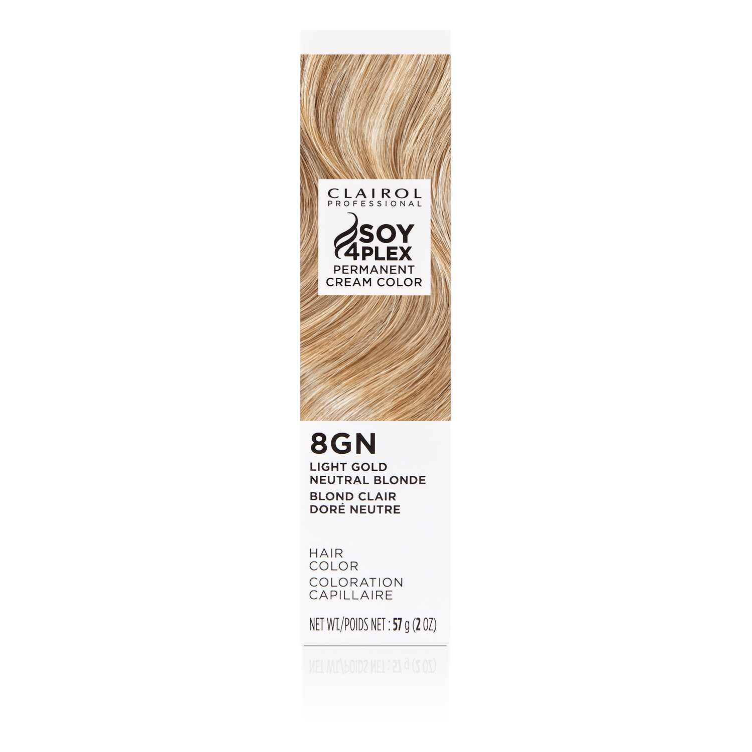 Clairol Professional 8GN Light Gold Neutral Blonde Permanent Cream Hair Color 2 oz