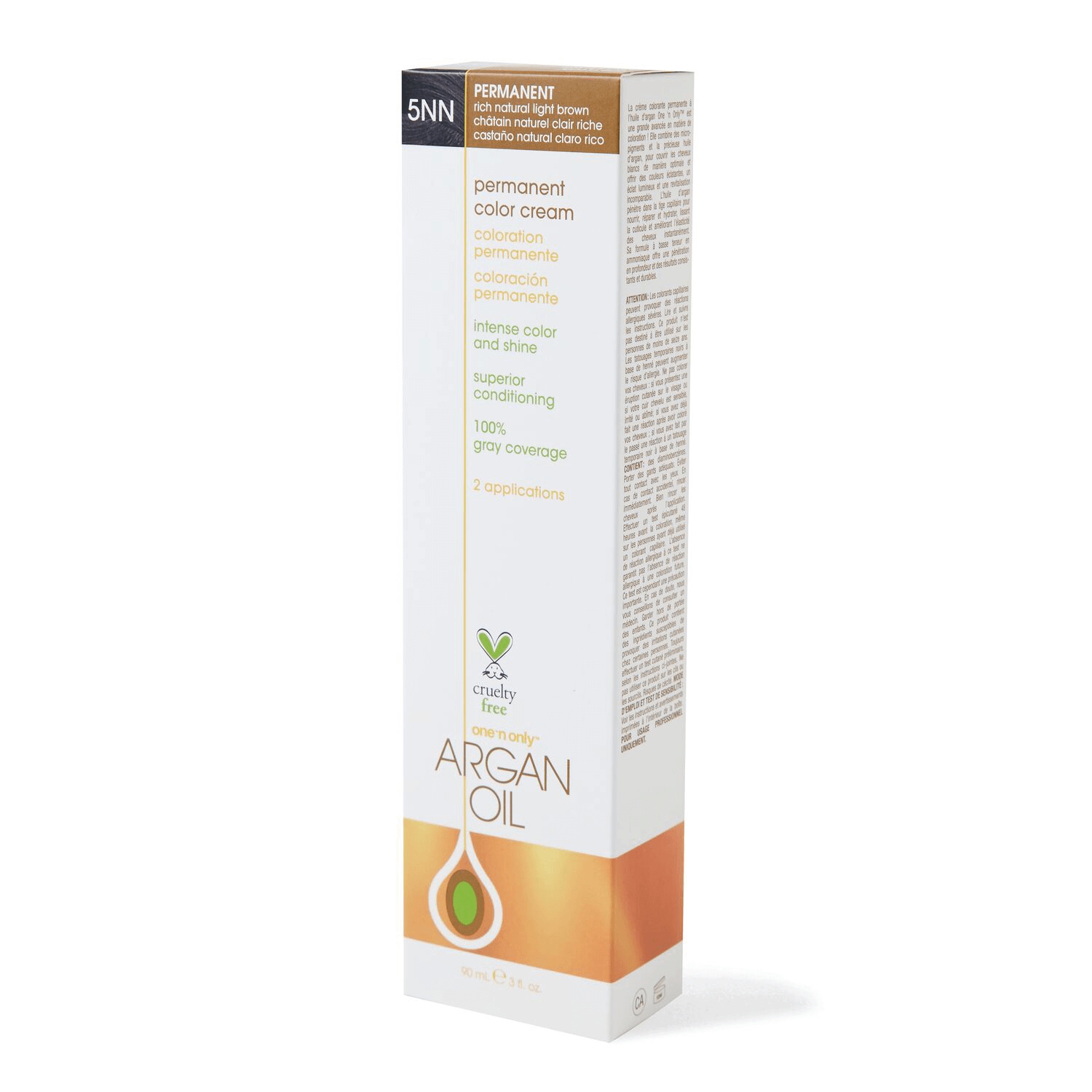 One 'n Only Argan Oil Permanent Color Cream 5NN Rich Natural Light Brown