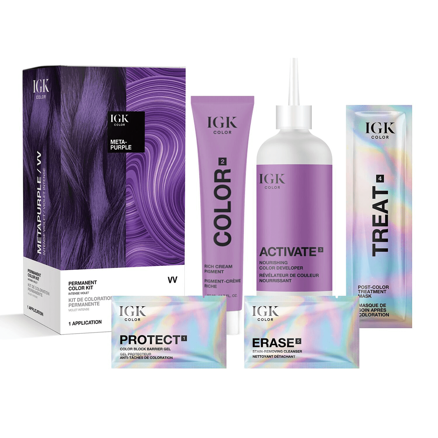 IGK Metapurple Permanent Color Kit