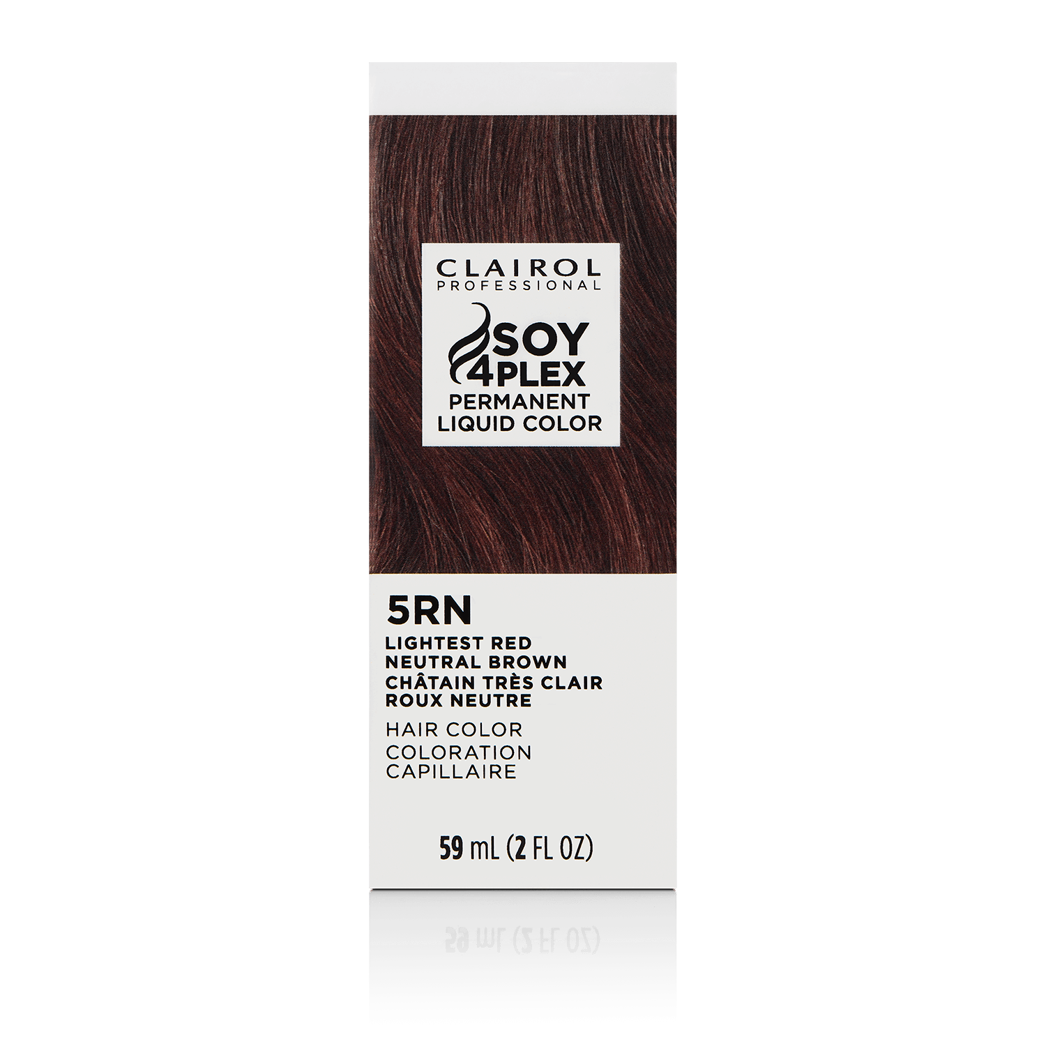 Clairol Professional 5RN Lightest Red Neutral Brown Permanent Liquid Hair Color 2 oz
