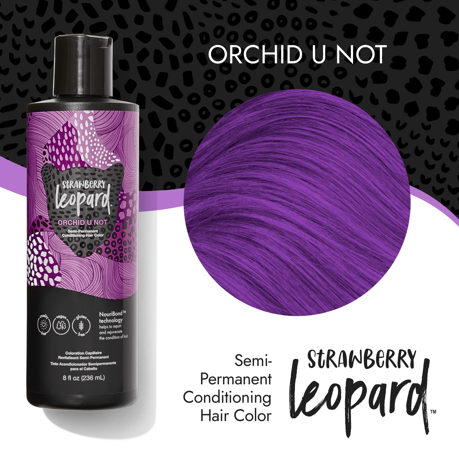 Strawberry Leopard Orchid U Not Semi Permanent Conditioning Hair Color 8 oz