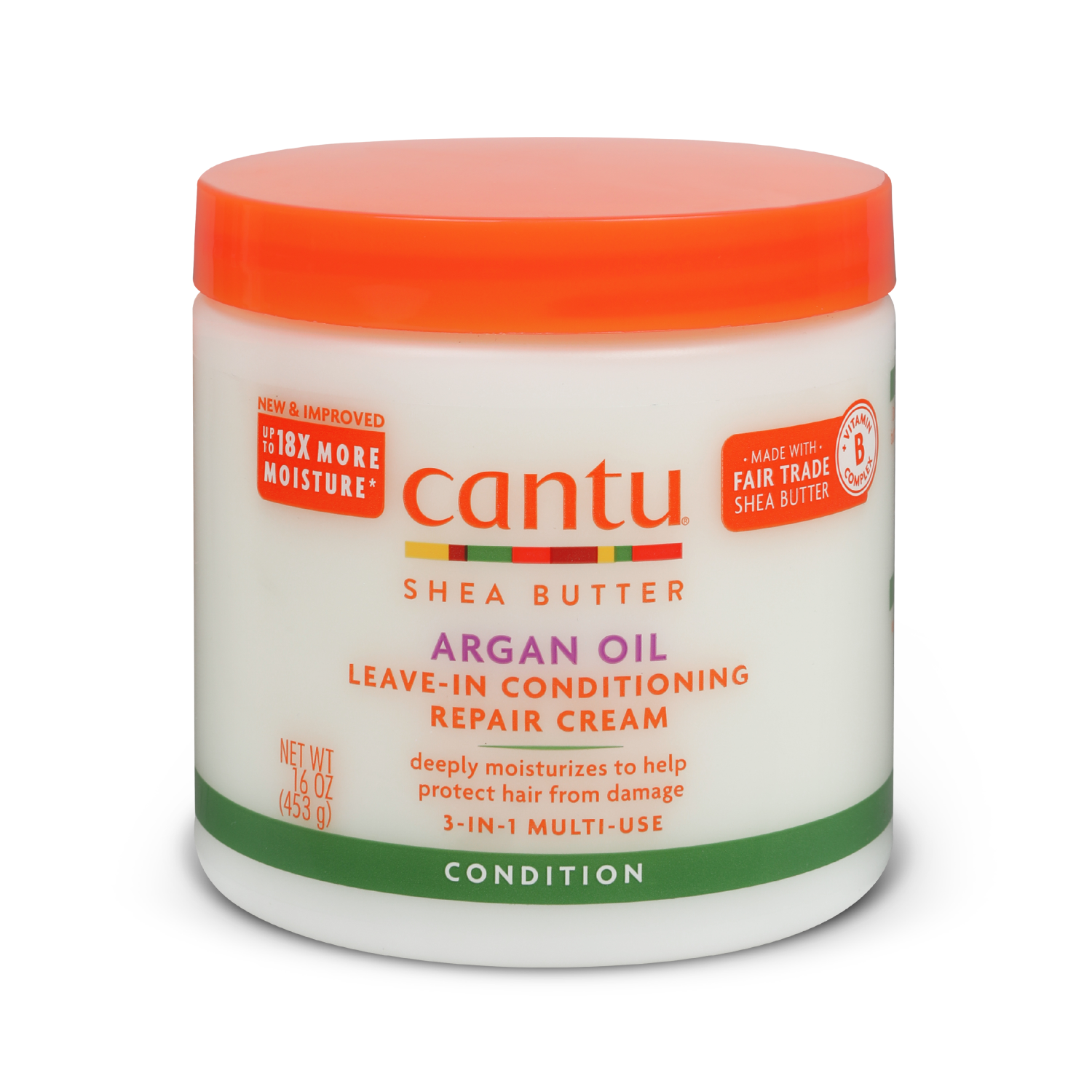 Cantu Argan Oil Leave In Conditioning Repair Cream 16 Oz - Cantu
