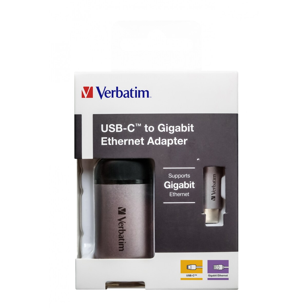 Verbatim USB-C™ auf Gigabit Ethernet Adapter - 49146 Image