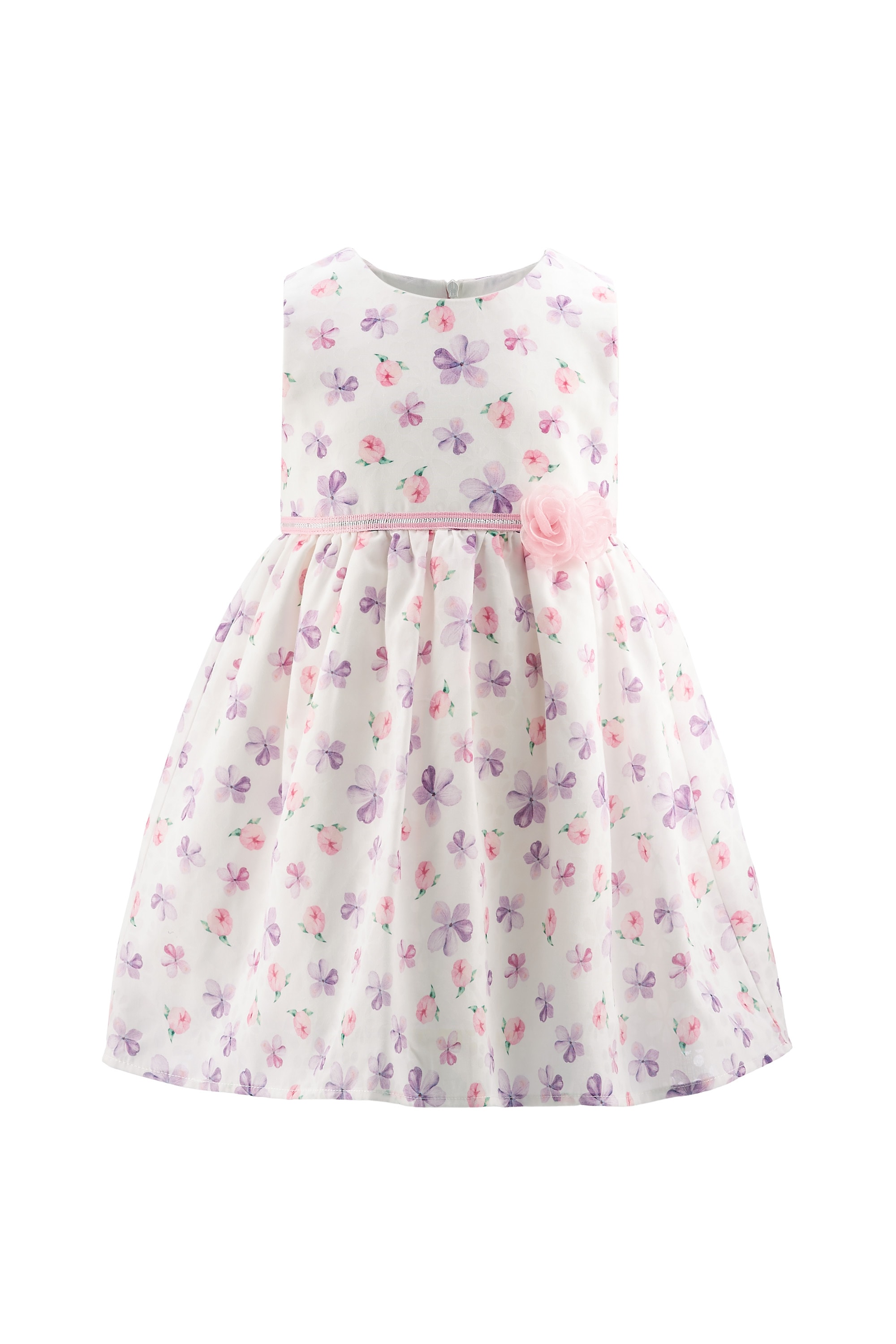 Sommerkleid HAPPY GIRLS "Mädchenkleid", Mädchen, Gr. 128, EURO-Größen, lila, Stoff, 100% Baumwolle, normal, Kleider Sommerkleid