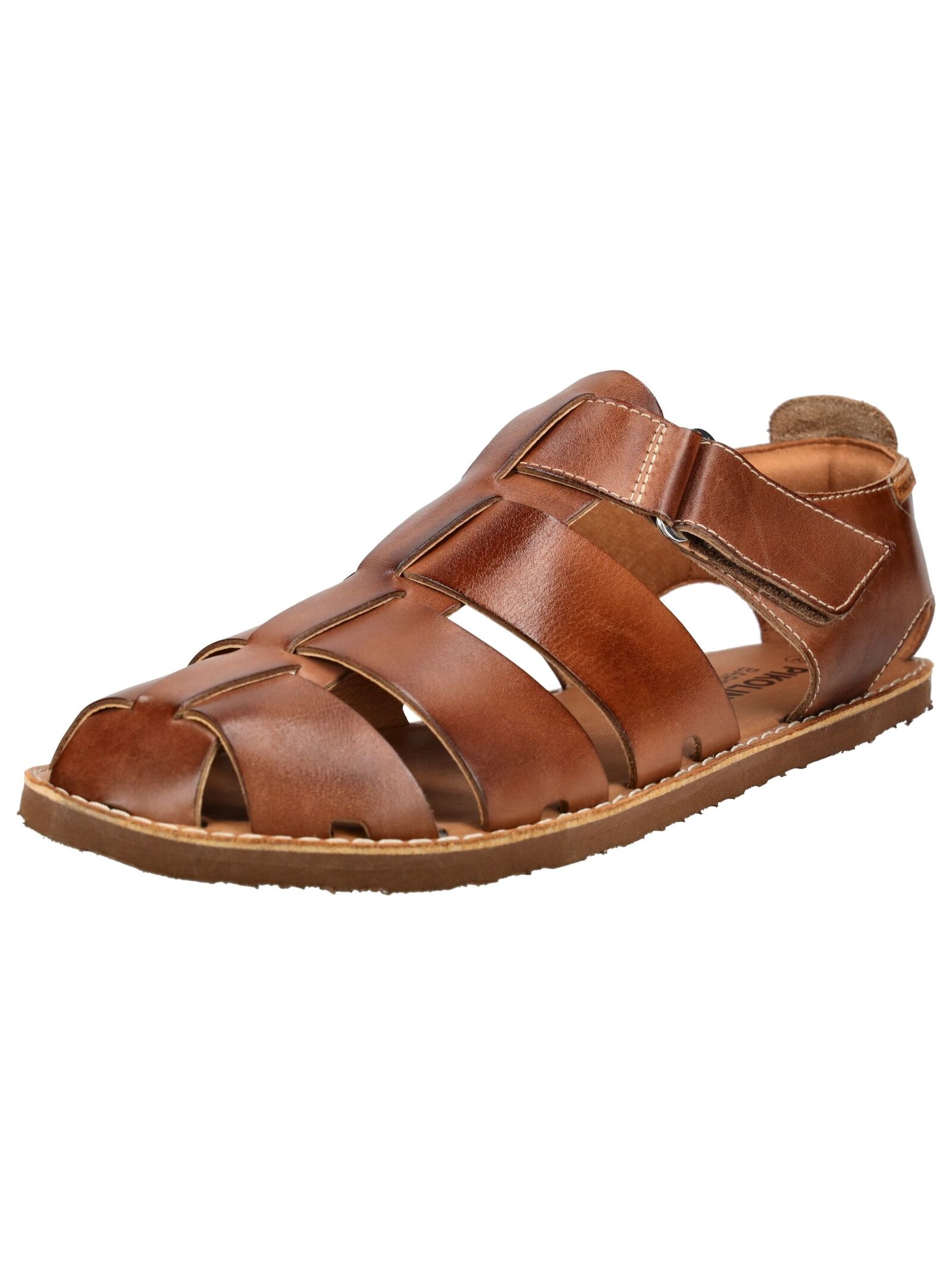 Sandale PIKOLINOS "PIKOLINOS Sandalen Leder", Herren, Gr. 43, braun, Leder, Schuhe Sandale