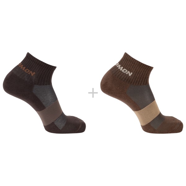 Salomon - Evasion Ankle 2-Pack - Multifunktionssocken 45-47 | EU 45-47 braun