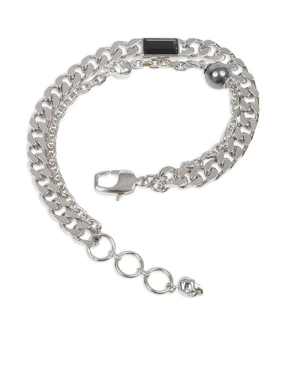 Skull-Charm Chain Bracelet - Metallic - Alexander McQueen Bracelets