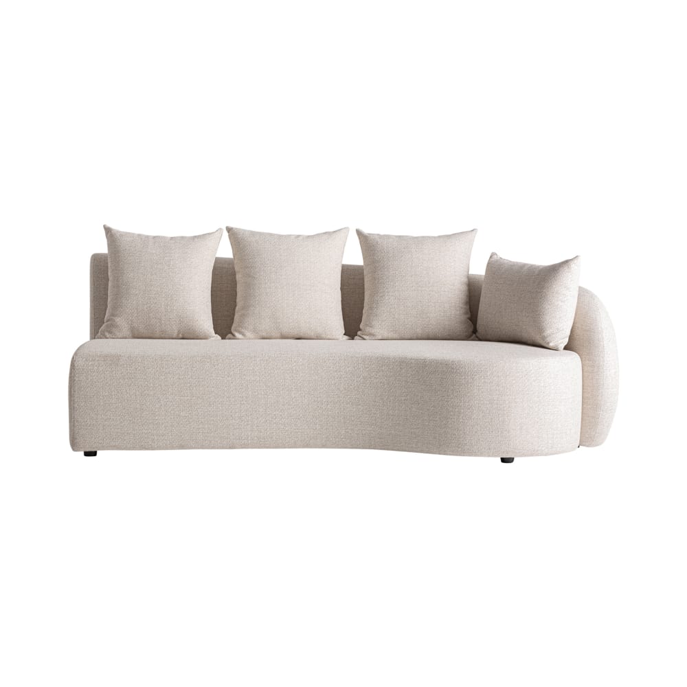 Sofa en polypropylène beige en 200x112x82 cm