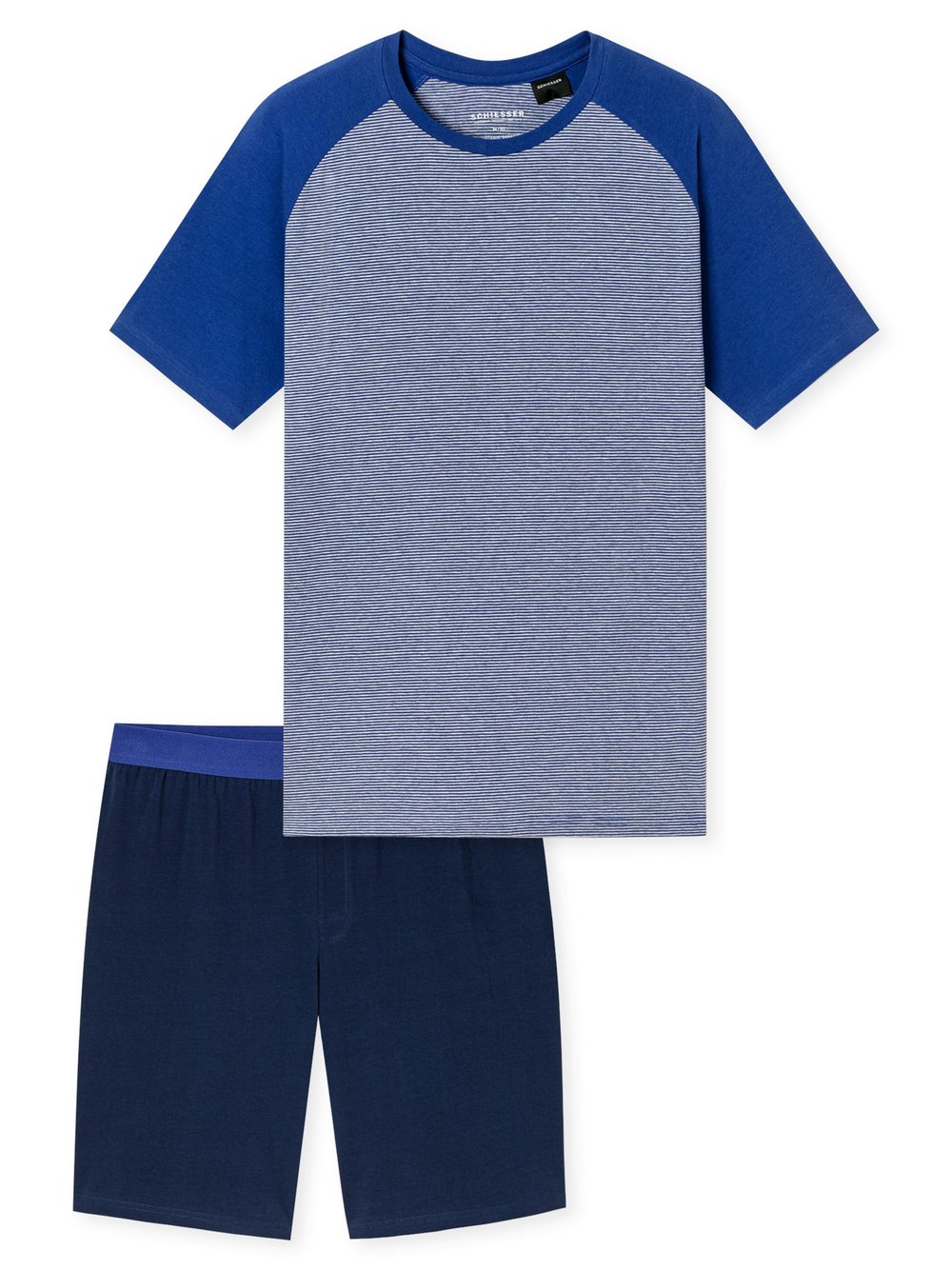 Schiesser Pyjama Herren blau, 48 Image
