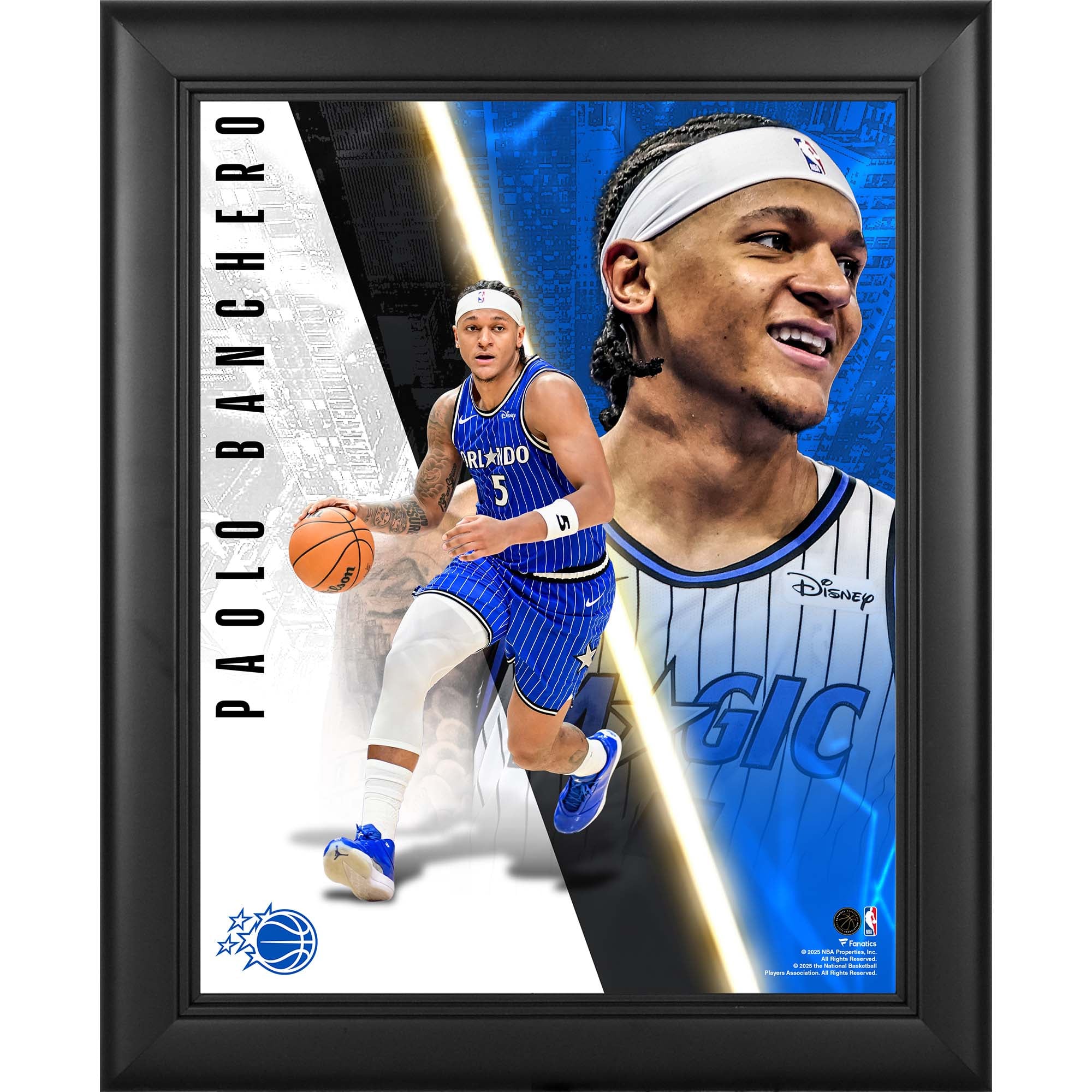 Paolo Banchero Orlando Magic Encadré 13" x 16" Radiance Collage - No Gender Taille: No Size - NBA Store FR