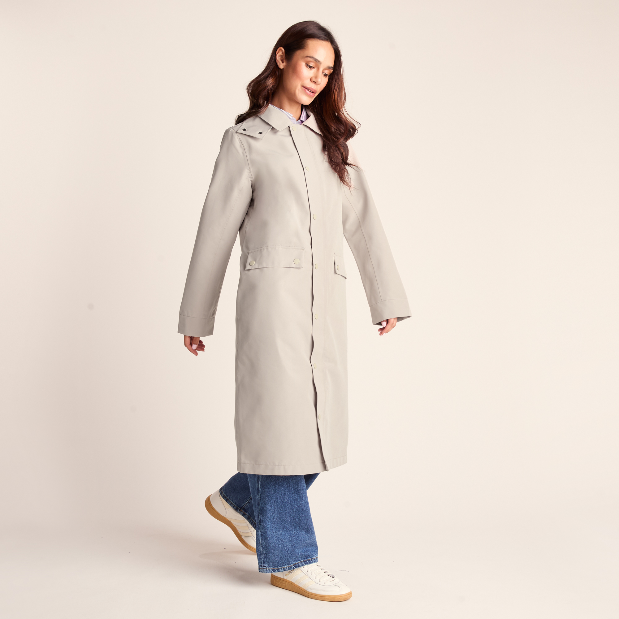 TOG24 Remi Womens Classic Waterproof Car Coat - Cool Beige - Size 10 UK | TOG24 Sale | Discount Designer Brands