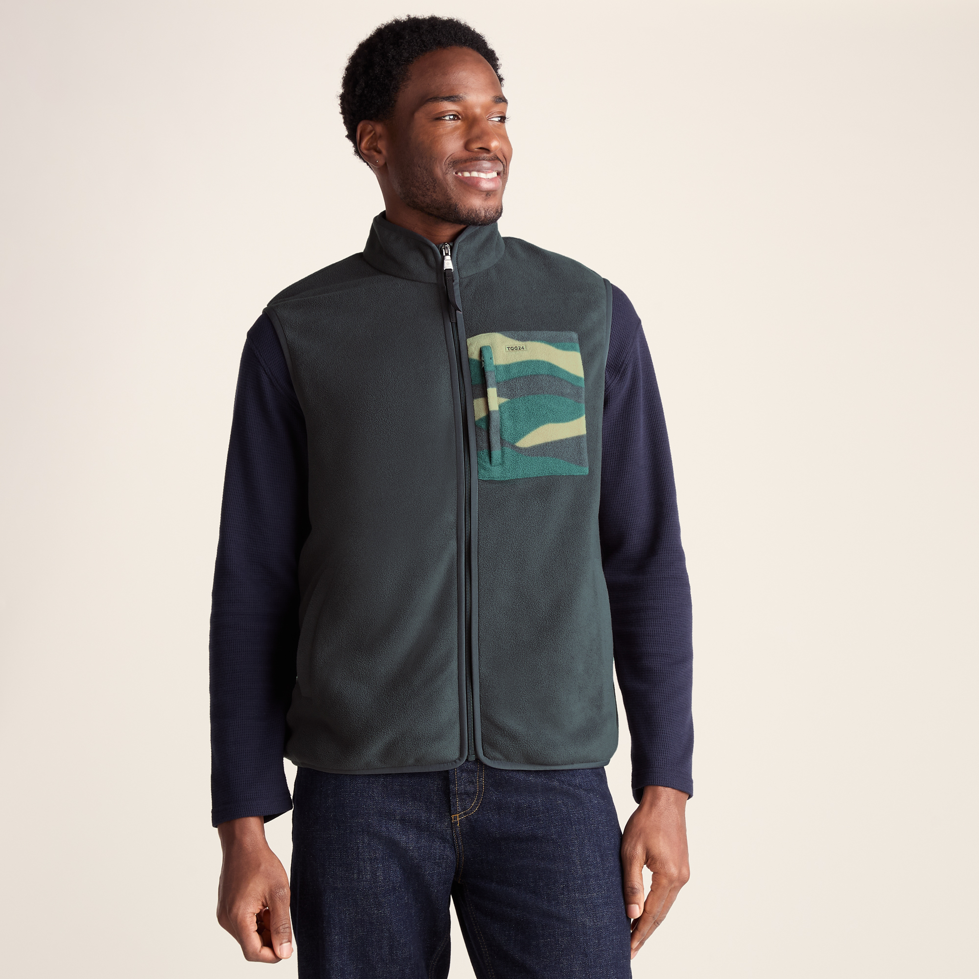 TOG24 Stark Mens Microfleece Gilet - Deep Slate - Grey - Size X-large | TOG24 Sale | Discount Designer Brands