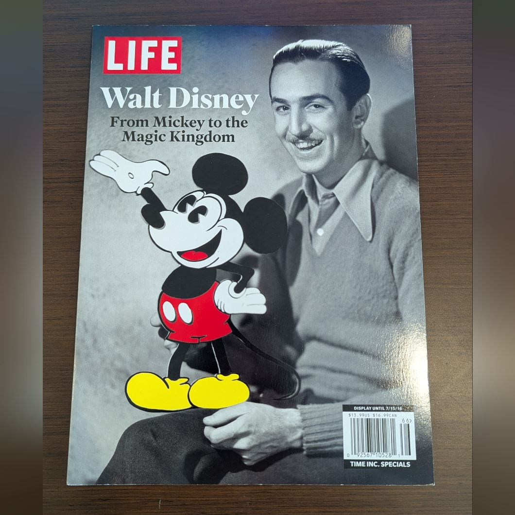 Disney Other | Life Magazine Walt Disney 2016 Collectors Edition | Color: Gray/Red | Size: Os