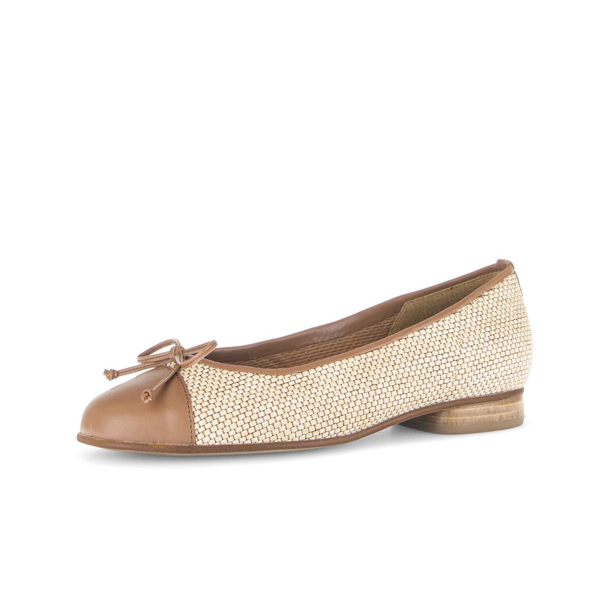 Ballerina GABOR "Eleganter Ballerina", Damen, Gr. 35,5, beige, Schuhe Ballerina