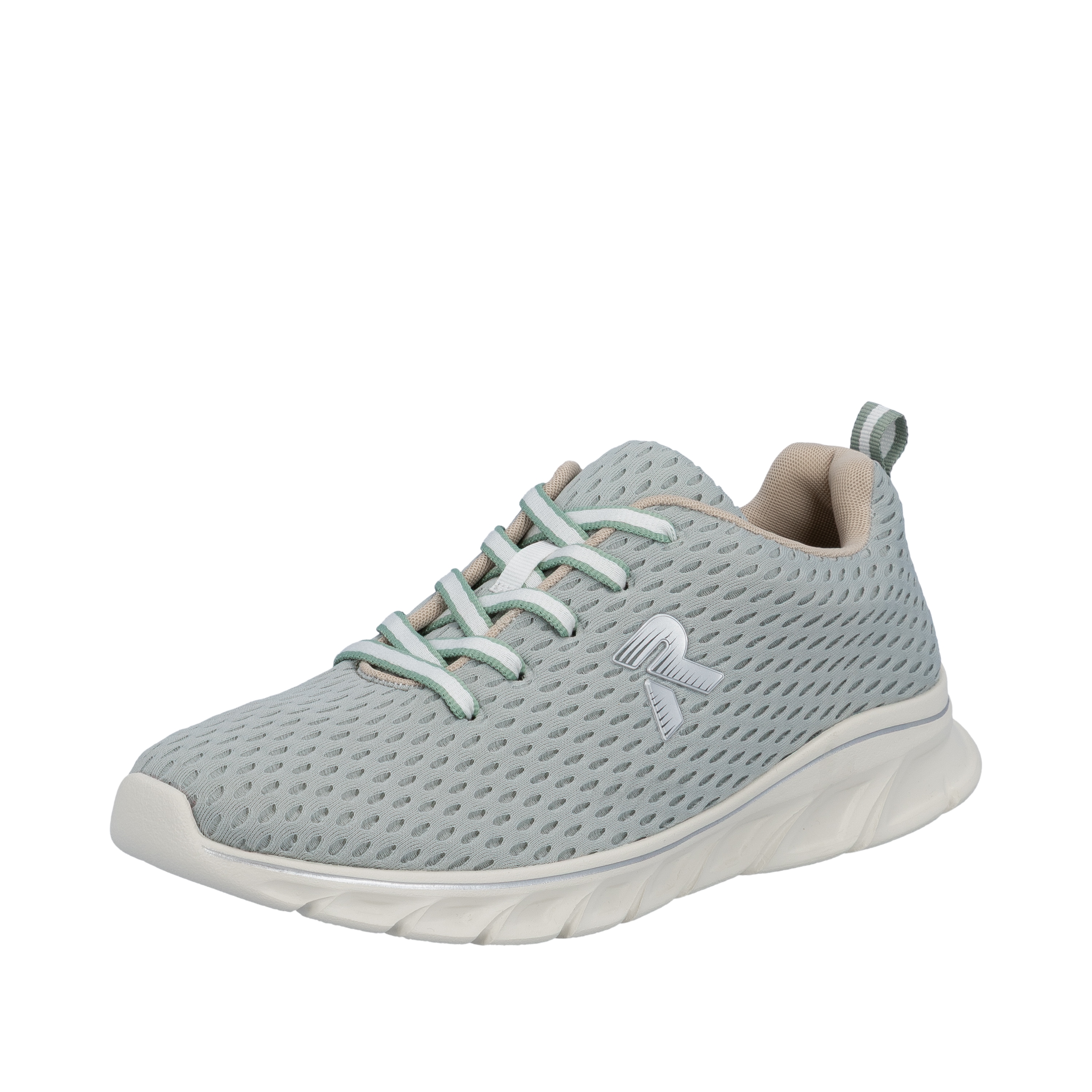 Sneaker RIEKER, Herren, Gr. 41, hellmint, Mesh, unifarben, Schuhe Sneaker, Klassik Sneaker, Freizeitschuh, Sportschuh, Halbschuh, Leichtgewicht Image