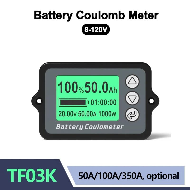 TK15 Coulomb Meter & Battery Capacity Tester 8 120v 100a(0 150a)