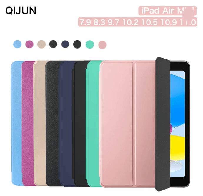 MagnaShield IPad Magnetic Case Smart Cover With Auto Sleep Wake silk Black ipad Mini 6