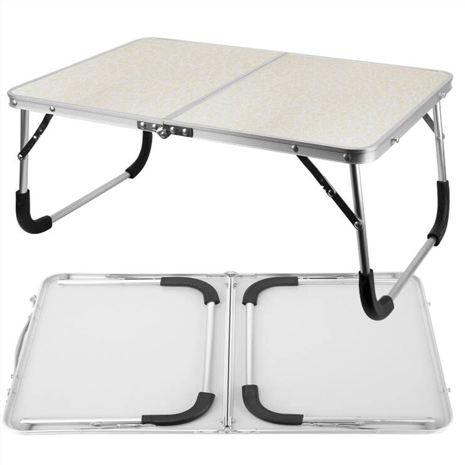 Foldable Laptop Table For Bed, Heavy Duty Desk Tray, Breakfast Serving Tray, Portable Picnic Table For Home Use Foldable Laptop Table For Bed, Heavy Duty Desk Tray, Breakfast Serving Tray, Portable Picnic Table For Home Use