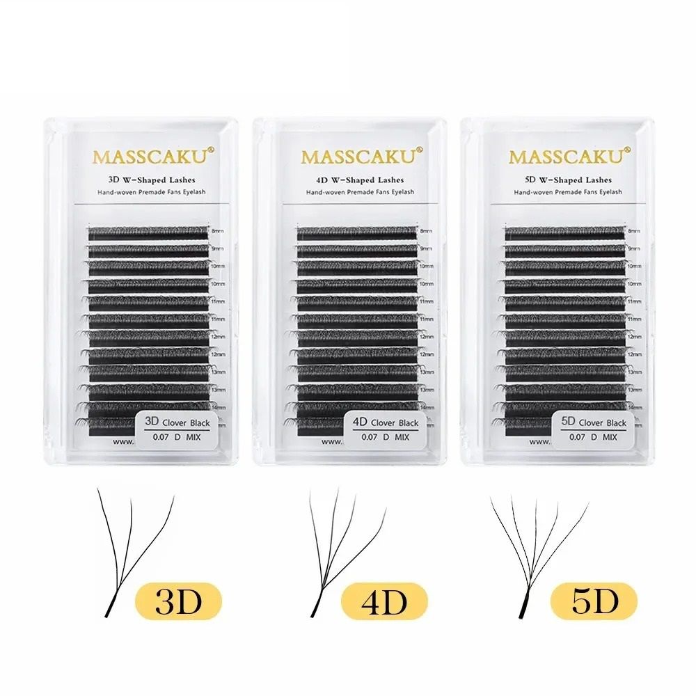 Multi Dimensional Premium W Shaped Lash Series 6d W Shape 0.43 In d