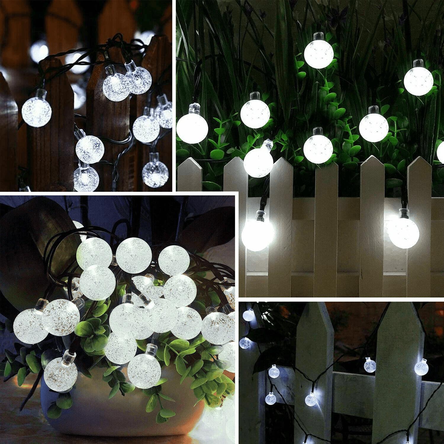Solar Powered LED String Light Outdoor Waterproof, Garden Path Yard Decor Lamp For Lawn Patio Driveway Solar Powered LED String Light Outdoor Waterproof, Garden Path Yard Decor Lamp For Lawn Patio Driveway