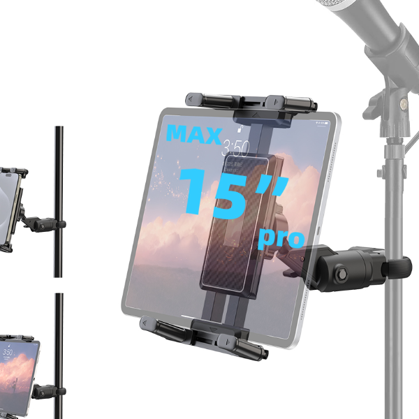 Tablet Holder Music Stand For IPad, Smartphone, Microphone Music For Shee Music Tablet Holder Music Stand For IPad, Smartphone, Microphone Music For Shee Music