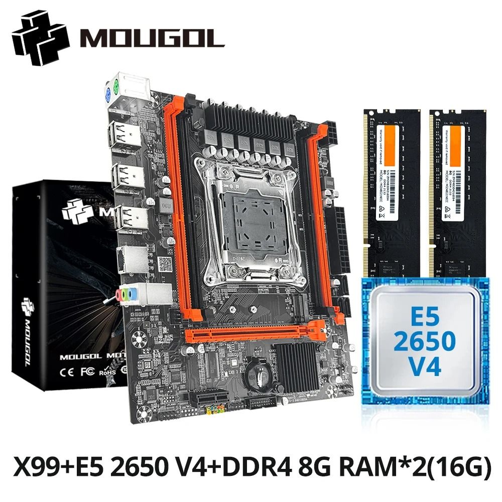 X99 Gaming Motherboard Kit | High Performance Xeon E5 2650 V4 Bundle motherboard+cpu+ram