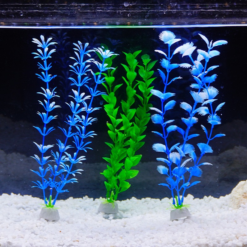 Artificial Aquatic Plants, Plastic Green Grass For Fish Tank Aquarium Decor green