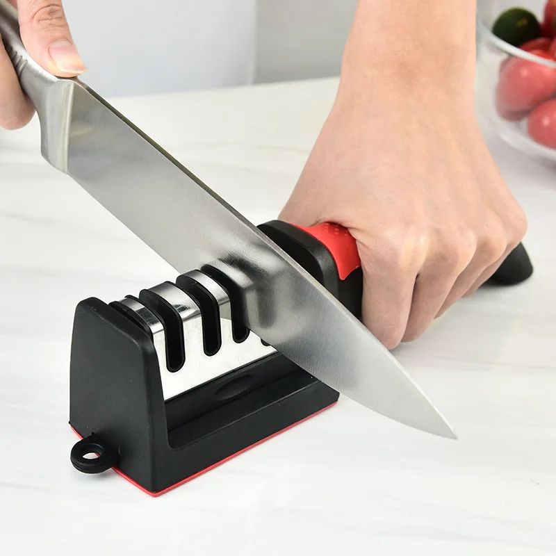 4 Stage Hand Held Kitchen Knife Sharpener Multi Function Sharpening Tool 4 Stage Hand Held Kitchen Knife Sharpener Multi Function Sharpening Tool