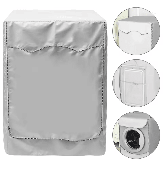 ShieldPro Waterproof Washing Machine Cover Dustproof Sun Protection Laundry Protector 55x60x85cm