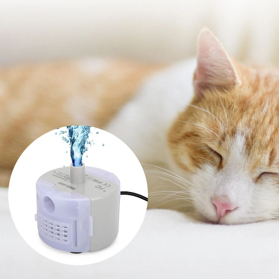 Replacement Pump For Pet Water Fountain, Stainless Steel Cat Water Dispenser, Quiet Design Replacement Pump For Pet Water Fountain, Stainless Steel Cat Water Dispenser, Quiet Design