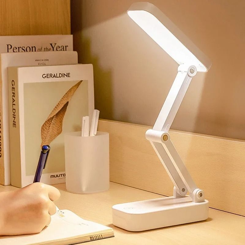 Rechargeable Folding LED Eye Protection Desk Lamp white
