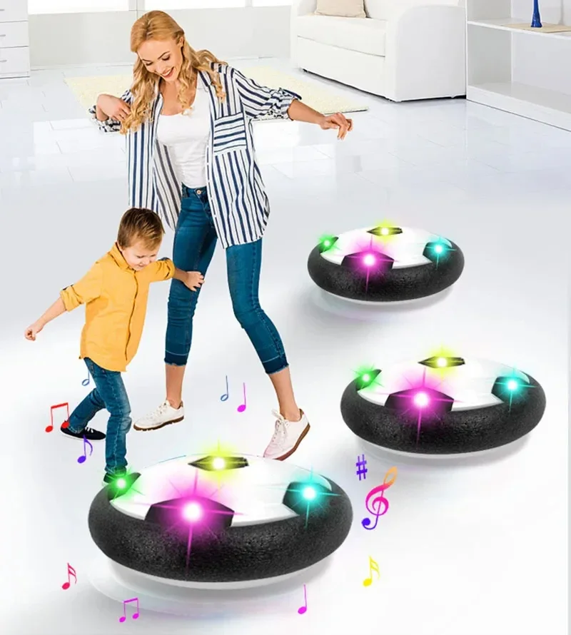 Electric Floating Football Hover Soccer Ball Toys For Kids With LED Light Music Soccer Ball Sport For Children Outdoor music And Light