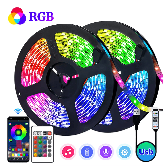 LumiSync RGB LED Strip Lights Music Sync Color Changing Light Strip 1 10m