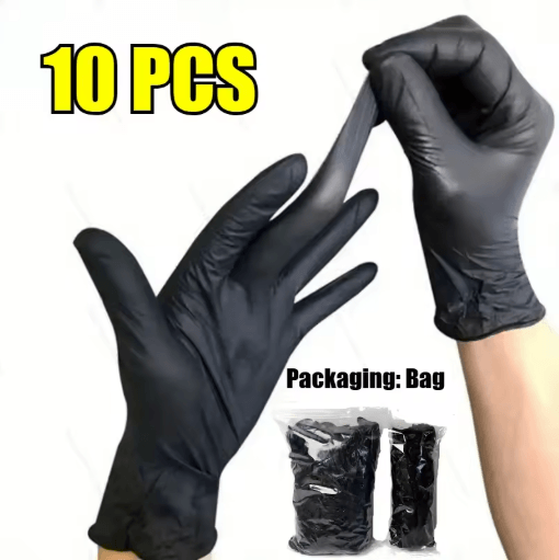 Disposable Nitrile Waterproof Gloves For Kitchen And Household Use 10pcs m 23x10cm