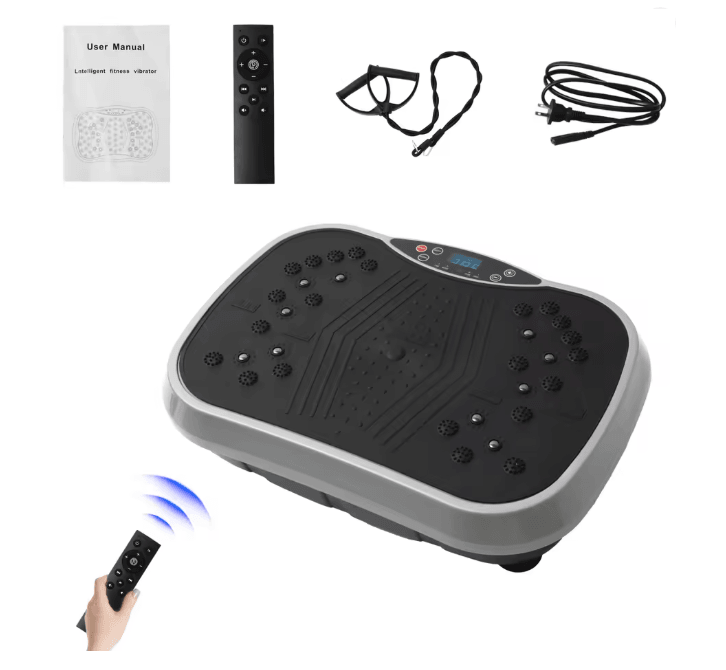 Vibration Plate Exercise Machine Portable Full Body Fitness Trainer red